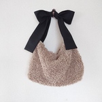 ﾌｪｲｸﾌｧｰ /  ﾘﾎﾞﾝ結びbag  11号帆布