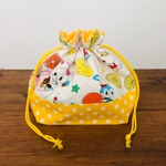 ハニーチューン×ポンポンのお弁当袋＊レモン白＊