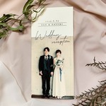 シンプルデザイン 三つ折り席次表【176円/部〜】