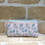 《mina perhonen》CHECK&STRIPE【field of flower】ミニポーチ