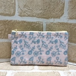 《mina perhonen》CHEC&STRIPE【field of flower】＊フラットポーチ