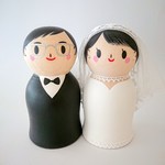 M様オーダー品＊こけし型ウェディングドール＊お名前、日付入り