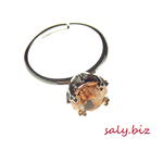 saly☆スワロフスキー☆一粒リング