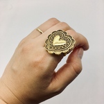 vintage  gold コンチョ  リング no.317