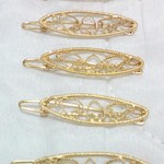 送料無料 新品 日本製 アンティーク ヘアピン 唐草デザイン ゴールド色 5本セット