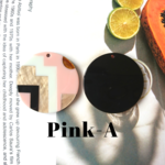 【新色】：2pieces： import geometrical plate〈ピンク-A〉