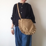 【受注生産】frill shoulder bag（camel）