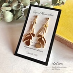 gold leaf♢ earring or pierce