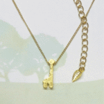 お弁当つきキリンさんのネックレス（アジャスター付き）　giraffe necklace
