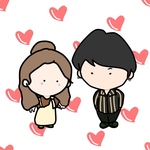 カップル 夫婦のデフォルメイラスト Minne 日本最大級のハンドメイド 手作り通販サイト