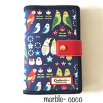⭐️インコとお花⭐️母子手帳ケース／通帳ケース／お薬手帳ケース