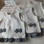◎nom･･さまオーダー品＊ ♡袖無しスモック♡　フリル＆リボン付き　3枚