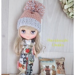 ＊ミディブライス＊４点セット876＊オーバーオール＊ blythe outfit＊アウトフィット＊