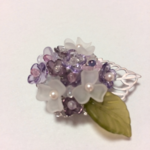 紫陽花の帯留め
