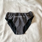 裏付き リラックスショーツ ＊ レギュラーライズ Black小花