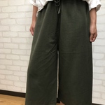 肌触り抜群♡コットン100% すっきりワイドパンツ
