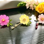 【リニューアル&新色追加】＊秋桜のポニーフック＊