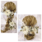 再販✨ヘッドドレス★ウエディング★ナチュラル★ガーデン★結婚式★花嫁★卒業式★ヘアアクセサリー★ヘッドパーツ★マタニティフォト★成人式