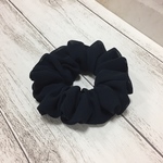 （子供用）シフォン生地で作ったシュシュ（濃紺）