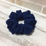 シフォン生地で作ったシュシュ（ラピスラズリ）