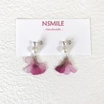 押し花ゼラニウム✿ピアス