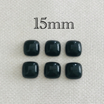 importアクリルスクエアカボション ブラック 6個入り