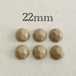 importアクリルロックカボション ベージュ 6個入り