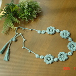 デイジーの花と蕾レース編みのneckaccessory