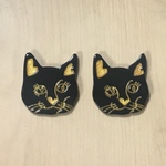 ●穴なし● BLACK CAT DESIGN ACRYL PARTS