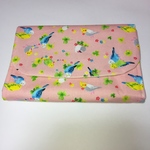 にこにこインコちゃん　通帳ケース（ファスナーポケットつき）