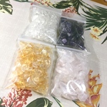 お買い得！浄化用さざれ石4色パック