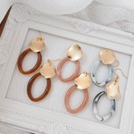 大人かわいい～秋冬カラーのシンプル揺れるピアス/イヤリング