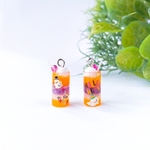 ハロウィン🎃ミニチュアdrink♪ピアス