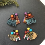 ペイズリーリボンピアス＊イヤリング