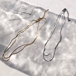 Double Snake Chain Necklace