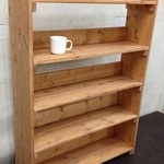 飾り棚付き4段棚  幅80cm LO/LO 完成品