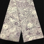 半幅帯 辻か花柄 縮緬 