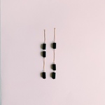 アシンメトリー ロングチェーン ピアス イヤリング