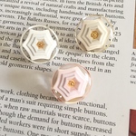 6339 インポートボタン 25mm×3個セット ピンク アイボリー イエロー