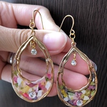カラフルお花ピアス[送料無料]