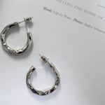 シルバー フープ ピアス/イヤリング