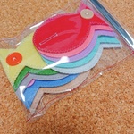 《B》魚ボタンつなぎ【ケース付き】 巧緻性おもちゃ
