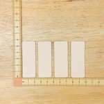 ヌメ革　長方形　Ｃ（角Ｒ）　２４枚　セット