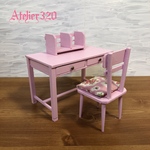 19610415m様専用 デスク＆イス、本立て  ドールハウス ミニチュア家具                     