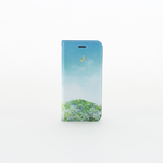 【送料無料】青空と山と月の、手帳型スマホケース