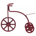 1台 レトロ アンティーク調 自転車 レッドカラー ハンドメイド パーツ カスタム ミニチュア アイテム ドール用品 ドールハウス