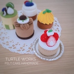   フェルトのケーキセット