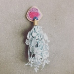 raspberry×fringe刺繍ピアス