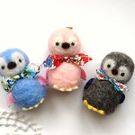 手のひら ペンギンの チャーム＊リバティ＊