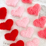 6pcs♡ファー素材ハートクッション♡